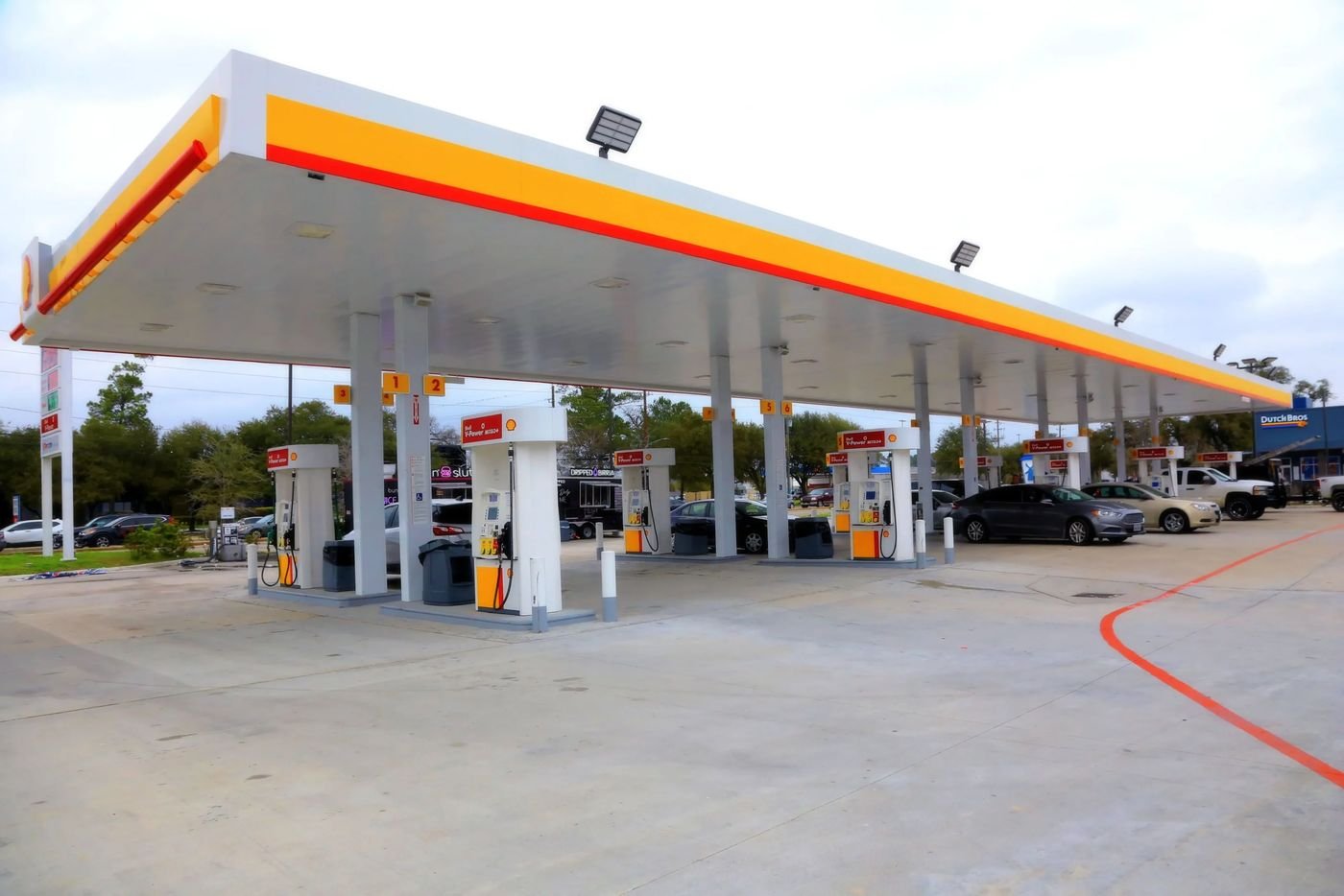 Shell fuel canopy signage by SI Signs USA